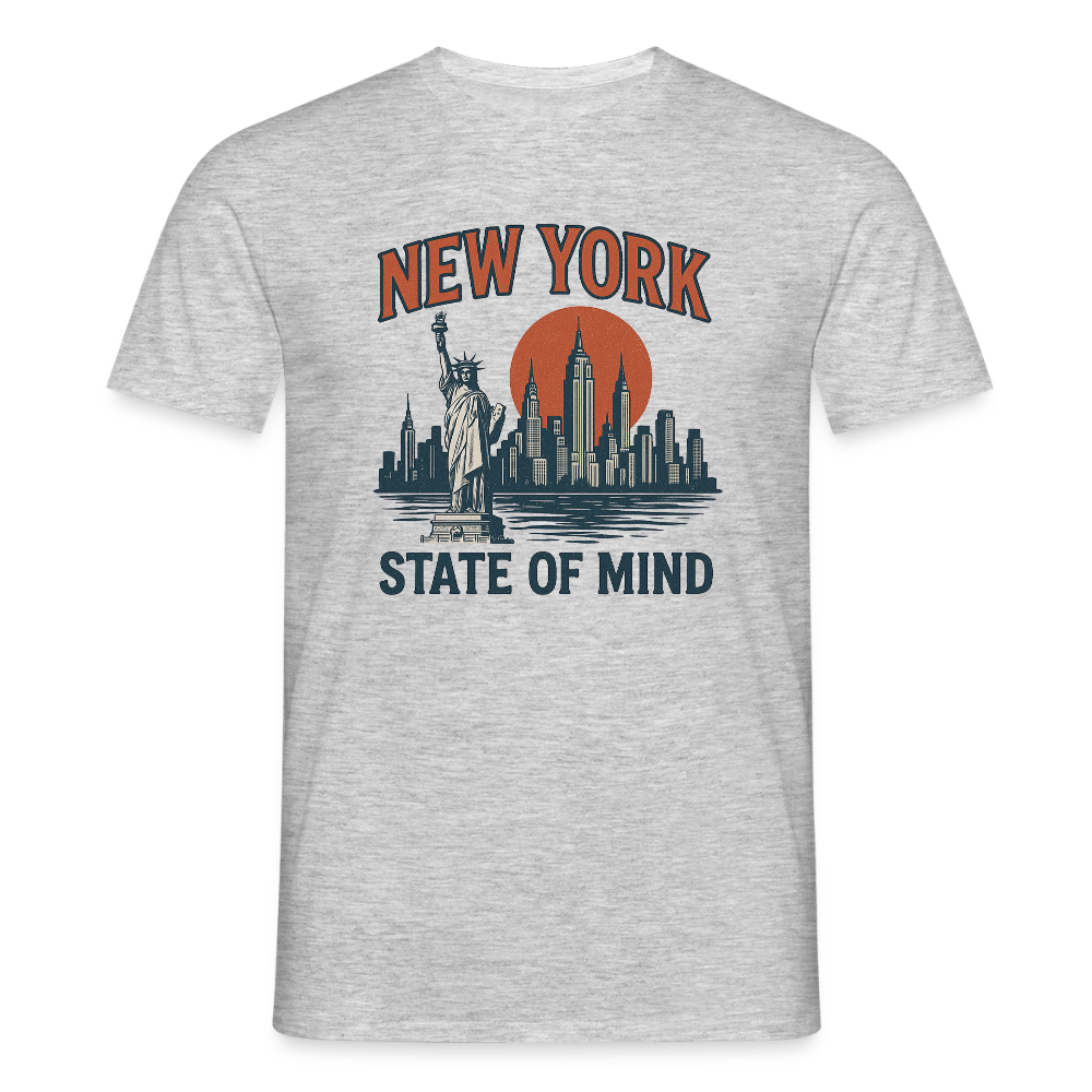 New York State of Mind Tee - heather grey