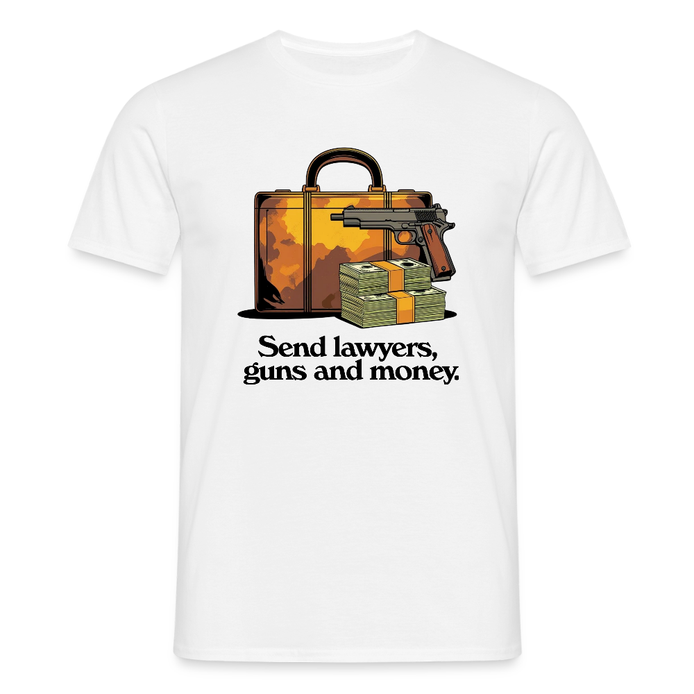 Lawyers, Guns and Money Tee - white