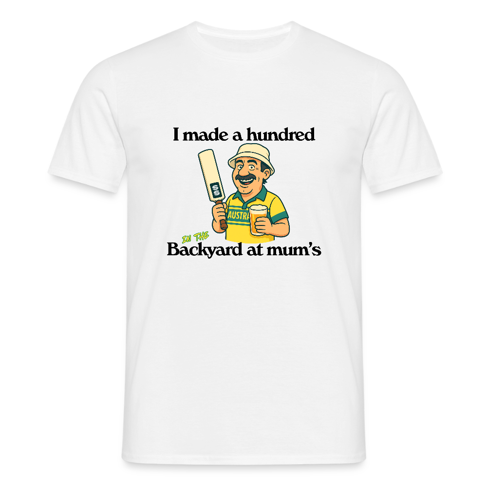 Mum's Backyard Tee - white
